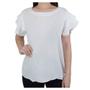 Imagem de Camiseta Feminina Parado no Ar MC Plus Size Off White - 8511