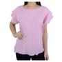 Imagem de Camiseta Feminina Parado no Ar MC Plus Size Rosa - 85111