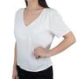 Imagem de Camiseta Feminina Parado no Ar Off White - 721138