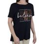 Imagem de Camiseta Feminina Parado no Ar Viscose Believe Preta - 8511