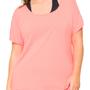 Imagem de Camiseta Feminina Plus Size Dry Fit Salmão