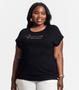 Imagem de Camiseta Feminina Plus Size Estampada Secret Glam