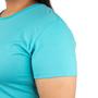 Imagem de Camiseta feminina plus size lisa azul turquesa