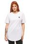 Imagem de Camiseta feminina plus size longline oversized swag manga curta wooks c1