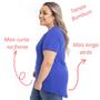 Imagem de Camiseta Feminina Plus Size Veste Legging Longa Tapa Bumbum