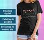 Imagem de Camiseta Feminina Preta Manga Curta Floresça onde Deus te plantar Moda Evangélica Cristã Gospel