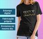 Imagem de Camiseta Feminina Preta Manga Curta Jesus vive em mim Moda Evangélica Cristã Gospel