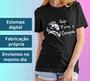 Imagem de Camiseta Feminina Preta Manga Curta Seja Forte e Corajosa Moda Evangélica Cristã Gospel