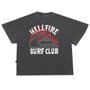 Imagem de Camiseta Feminina Quiksilver 86 Crop Hell Fire Surf Club Preto