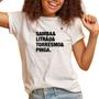 Imagem de Camiseta feminina samba, litrão, torresmo e pinga