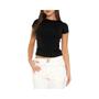 Imagem de Camiseta Feminina Slim Fit Y2K - Gola Redonda, Manga Curta, Top Cropped