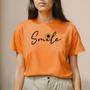 Imagem de Camiseta Feminina T-shirt Algodão Estampada Smile Girassol Plus Size