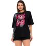 Imagem de Camiseta Feminina T-shirt Oversized Estilosa e Confortavel