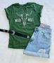 Imagem de Camiseta feminina Verde Militar Wild West