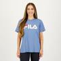 Imagem de Camiseta Fila Letter Premium Feminina Azul