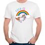 Imagem de Camiseta foda-se unicornio tumblr arco iris camisa