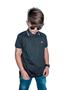 Imagem de Camiseta Gola Polo Infantil Masculina Alta Qualidade Fio 30.1 Penteado 100% Algodão Cor Preta