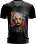 Imagem de Camiseta Gola V Albert Einstein Físico Brilhante Gênio 2