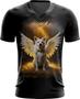 Imagem de Camiseta Gola V Anjo Canino Cão Angelical 3