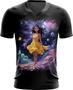 Imagem de Camiseta Gola V Bailarina Espacial Dança 5