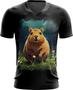 Imagem de Camiseta Gola V Capivara do Bem Animalzinho 3