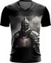 Imagem de Camiseta Gola V Cavaleiro Templário Cruzadas Paladino 4