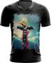 Imagem de Camiseta Gola V da Cruz de Jesus Igreja Fé 7