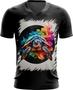 Imagem de Camiseta Gola V de Tartaruga Marinha Neon Style 4