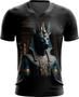 Imagem de Camiseta Gola V Deus Egípcio Anubis Mortos 7