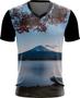 Imagem de Camiseta Gola V Dryfit Monte Fuji Japão Vulcão Japan Vulcan 1v