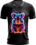 Imagem de Camiseta Gola V Hamster Neon Pet Estimação 1