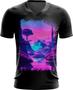 Imagem de Camiseta Gola V Landscape Futuro Vaporwave 6