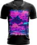 Imagem de Camiseta Gola V Landscape Futuro Vaporwave 7