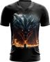 Imagem de Camiseta Gola V Leviathan Infernal Fogo 1