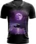 Imagem de Camiseta Gola V Lua Púrpura Luar Roxo Moon Lunar 8