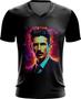 Imagem de Camiseta Gola V Nikola Tesla Físico Inventor Eletrecidade 2