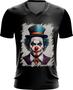 Imagem de Camiseta Gola V Palhaço Quebrada Morro Clown Slum 14