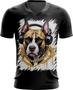 Imagem de Camiseta Gola V Pitbull com Headphones 5