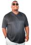 Imagem de Camiseta Gola V Plus Size Masculina Camisa Básica Dry Fit