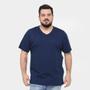 Imagem de Camiseta Gola V Plus Size Xg Masculina 100% Algodão Camisa