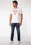 Imagem de Camiseta Guess Triang Desgastado Branco