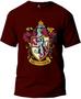 Imagem de Camiseta Harry Potter Grifinória Básica Malha Algodão 30.1 Masculina e Feminina Manga Curta