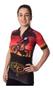 Imagem de Camiseta Heatd Ciclismo Feminina Laranja E Preta