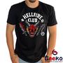 Imagem de Camiseta Hellfire Club 100% Algodão Stranger Things Geeko