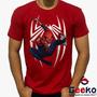 Imagem de Camiseta Homem-Aranha 100% Algodão Spiderman Geeko
