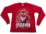 Imagem de Camiseta Homem Aranha Spiderman Blusa de Frio Infantil Manga Longa Maj662 BM