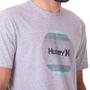 Imagem de Camiseta Hurley Gradiente Masculina Cinza Mescla