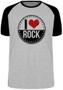 Imagem de Camiseta I love rock Blusa Plus Size extra grande adulto ou infantil