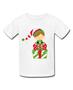 Imagem de Camiseta infantil Adulto menino menina Feliz Nata Grinch Papai Noel Ho Ho Ho Festa Xadrez Rena