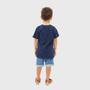 Imagem de Camiseta Infantil Algodão Básica Gola Redonda Várias Cores
